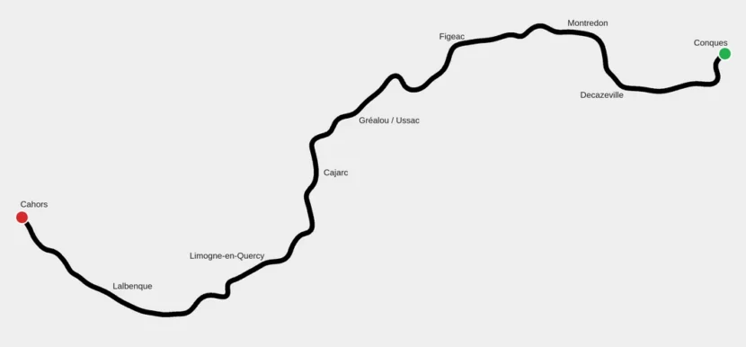 parcours zen du chemin de Compostelle de Conques à Cahors
